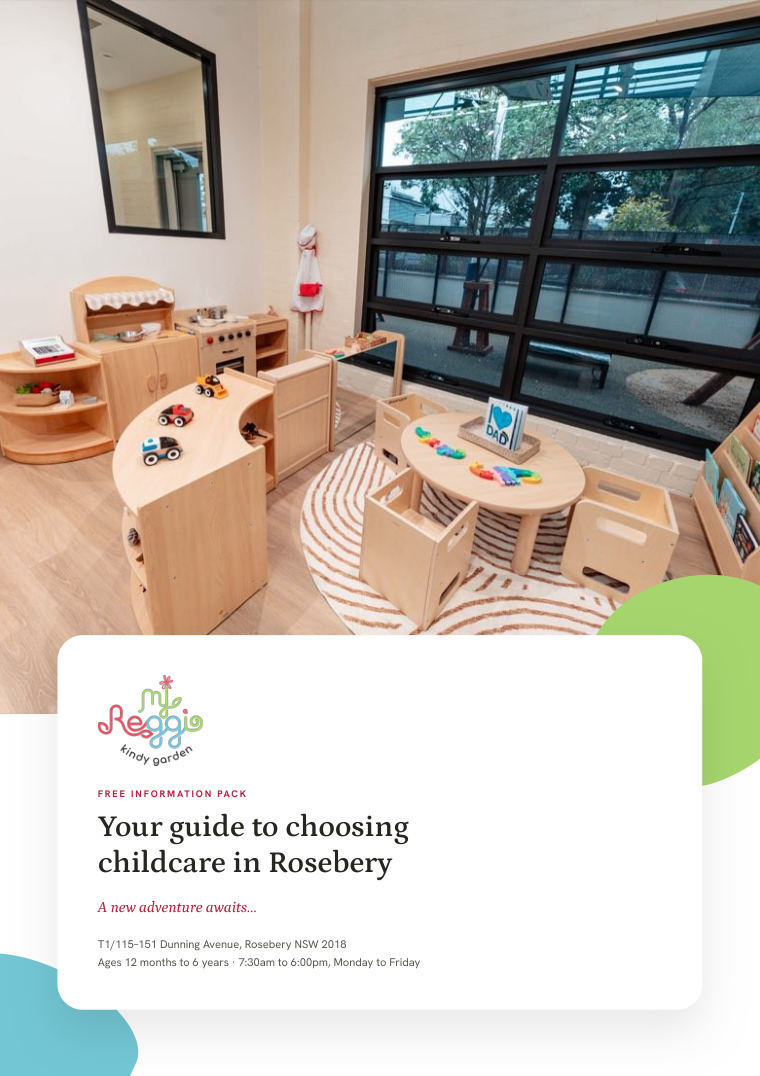 Cover of the My Reggio Kindy Garden Rosebery information pack